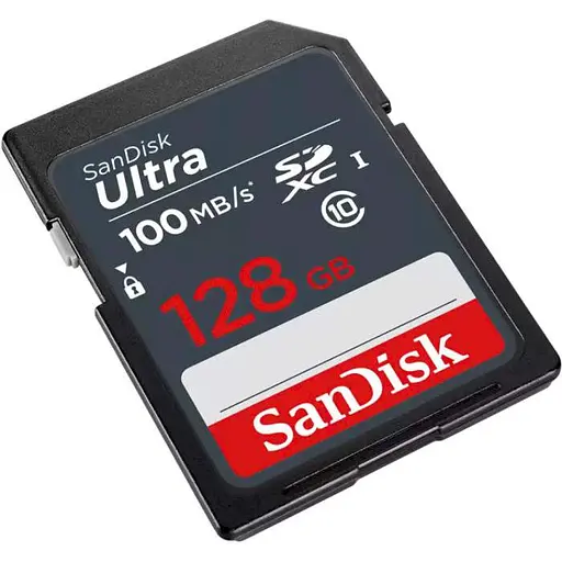 Карта памяти Sandisk SDHC (UHS-1) Ultra 128Gb class 10 (100Mb/s) (SDSDUNR-128G-GN3IN) - фото 2
