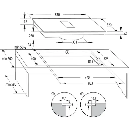 Варильна поверхня Gorenje HET949BSC індукційна (150250) - фото 6