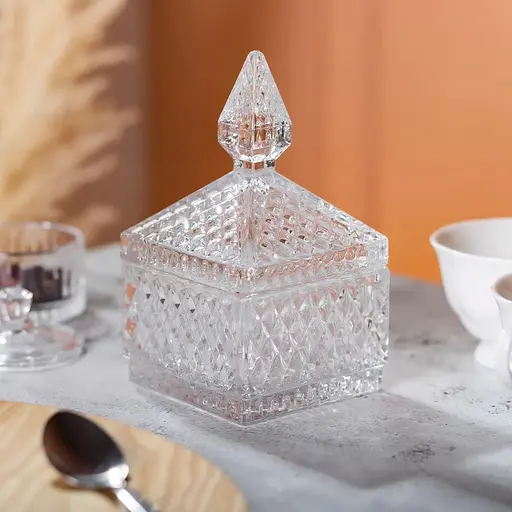 Конфета Yiwu с крышкой из хрустального стекла в восточном стиле HP-YH-27 - фото 3