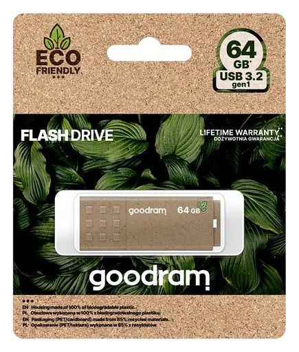 Флеш-накопитель Goodram UME3 64 ГБ USB3.0 Eco Friendly (UME3-0640EFR11) - фото 2