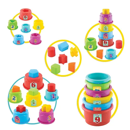 Сортер-пирамидка Dede Ведро + Башня (3466) - фото 3