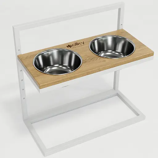 Hollky Flex L — регулируемые миски на подставке для больших собак (2 × 1.8 л) - фото 4