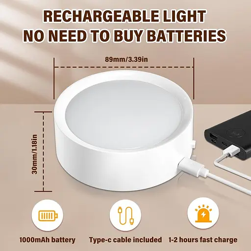 Аккумуляторная лампочка TobeBright E27 с пультом дистанционного управления, батарейные лампочки для ламп, затемнение светодиодные - фото 4