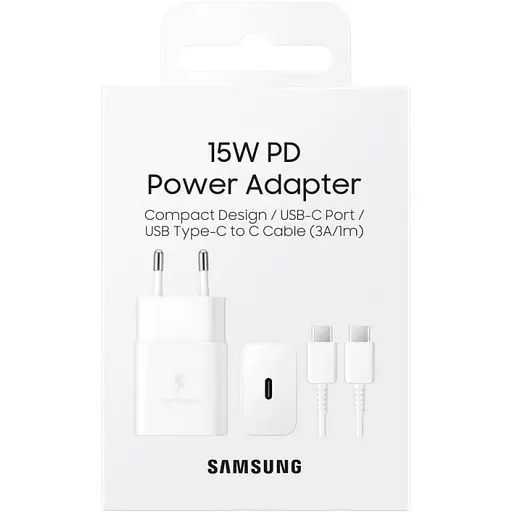 Зарядное устройство Samsung 15W Power Adapter Type-C White (EP-T1510XW) - фото 5