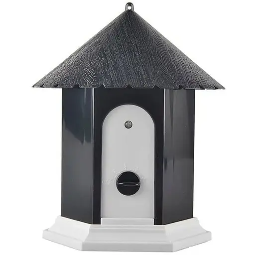 Антилай ультразвуковой Pet СSB10 скворечник для улицы с датчиком лая черный