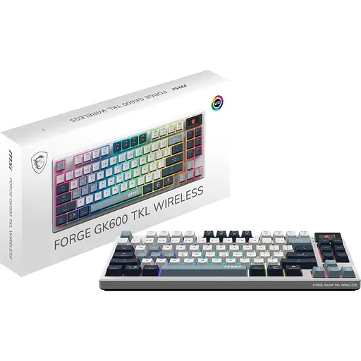 Клавіатура MSI Forge GK600 TKL Wireless UA White S11-43UAP01-HH9 (135197) - фото 9