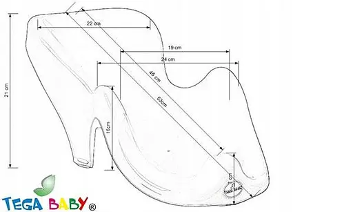 Гірка дитяча Tega Baby для купання антиковзка Duck light pink - фото 2