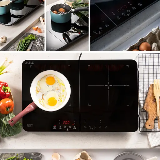 Плита настільна Camry CR 6514 індукційна/ конфорок: 2/ 3500Вт+3500В/ 60°-240° С/ склокераміка - фото 9