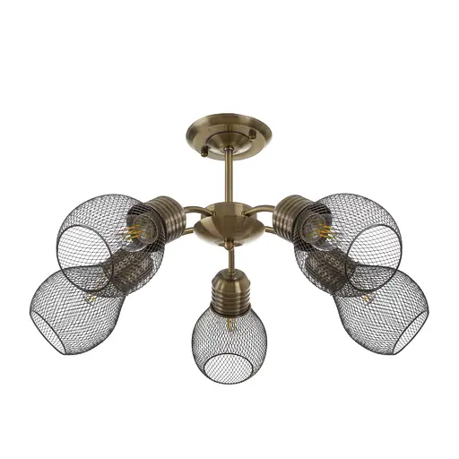 Люстра стельова Brille в зал E27 60W AB (BL-974C/5)