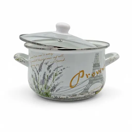 Набор кастрюль Verona эмалированные с крышками 1.6 л, 2.3 л, 3 л (VR-0001-03) - фото 4