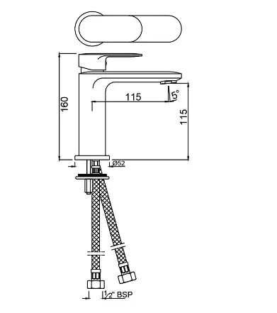 Змішувач для умивальника Jaquar Opal Prime OPP-CHR-15011BPM Хром - фото 2