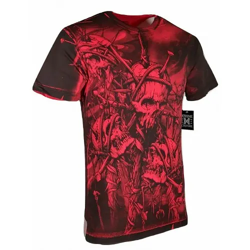 Футболка Xtreme Couture by Affliction T-Shirt Headhunter Red Tattoo Biker 4XL - фото 2