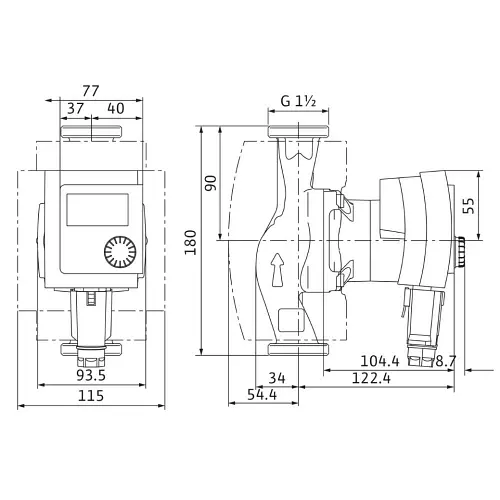 Циркуляционный насос Wilo Stratos PICO 25/1-4 180 (4216612/ст.4132462) - фото 5