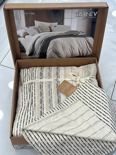 Постільна білизна Calamor Bej Варена Бавовна Sarev pbe0051750 - фото 3