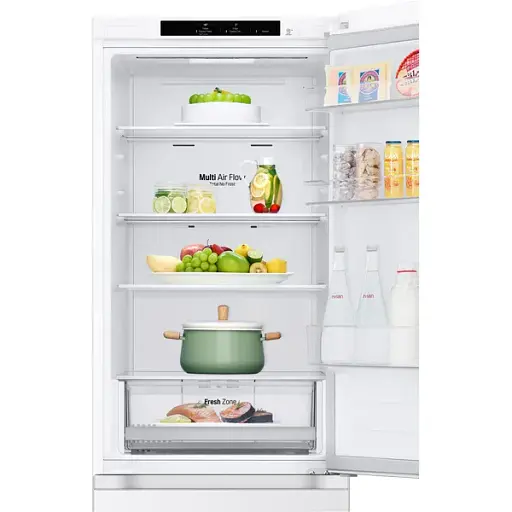 Холодильник LG с нижним морозильным отделением 186x60х68 белый - фото 7