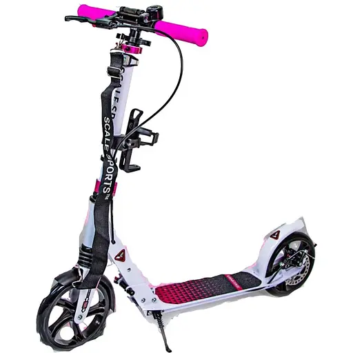Самокат Scale Sports 52х11х76-88 см Білий 000231494