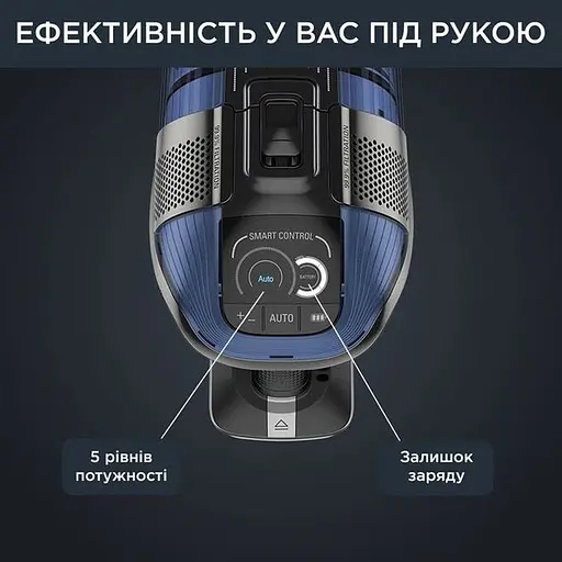 Пилосос Rowenta X-Force Flex 12.60 Auto Aqua безпровідний чорно-синій (RH98C0WO) - фото 4