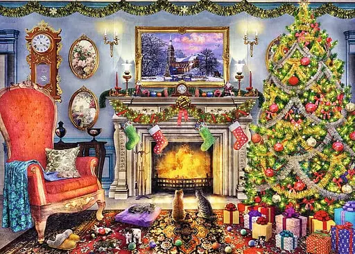 Пазл Trefl деревянный фигурный Новогодний уют 1000 эл. (20171) - фото 2