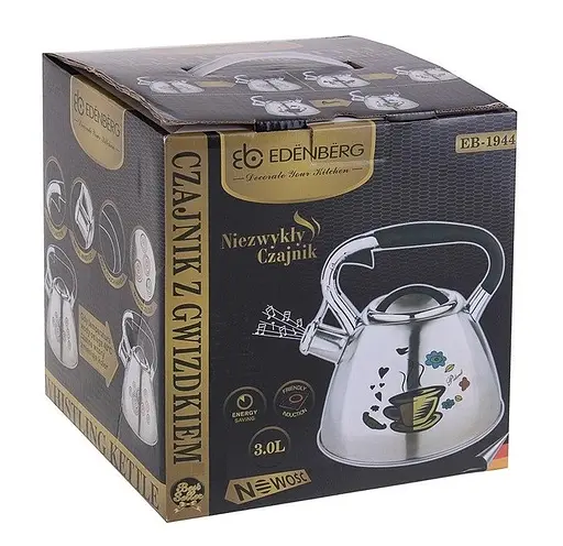 Чайник со свистком Edenberg Coffee EB-1944-Coffee 3 л - фото 3