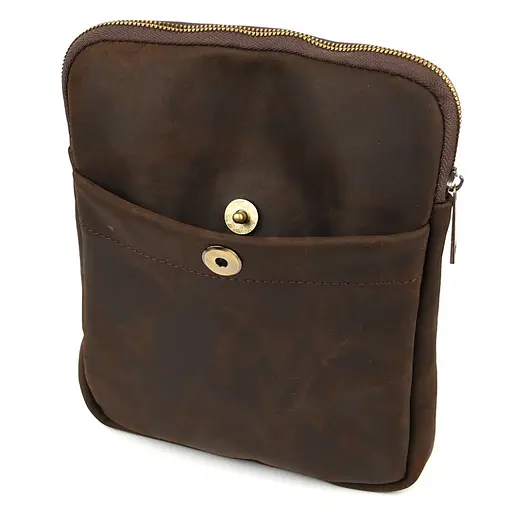 Шкіряна сумка через плече Tarwa 19х25х2 см sum0028314 - фото 6