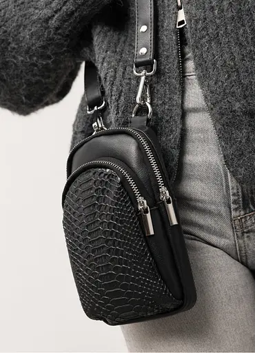 Женская сумка Sambag Modena с принтом крокодила 19 х 11 х 3 см (96193070) - фото 5