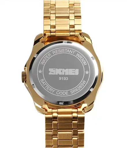 Наручний годинник Skmei 9193 Gold Black, 9193GDBK (18395) - фото 4