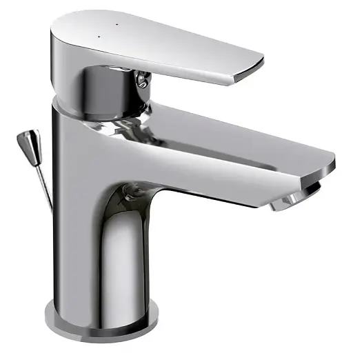 Змішувач для умивальника Cersanit Vero S951-145 з донним клапаном Хром 30412 - фото 1