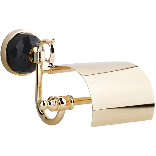 Тримач для туалетного паперу Kugu Diamond 1111G Золотий - фото 1