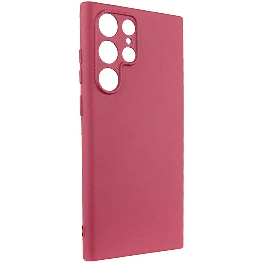 Чехол Lakshmi Silicone Cover Full Camera (A) для Samsung Galaxy S24 Ultra Бордовый / Marsala - фото 2