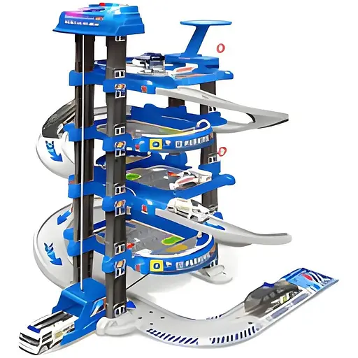 Гараж 660 А-300, 5 поверхів, 2 машинки, 1 машинка змінює колір, літак, автоматичний підіймач, світло, звук, аксесуари, в коробці