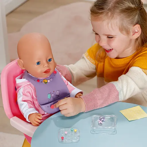 Нагрудник для ляльки Baby Born серії Pinplay Стильне годування (837221) - фото 10