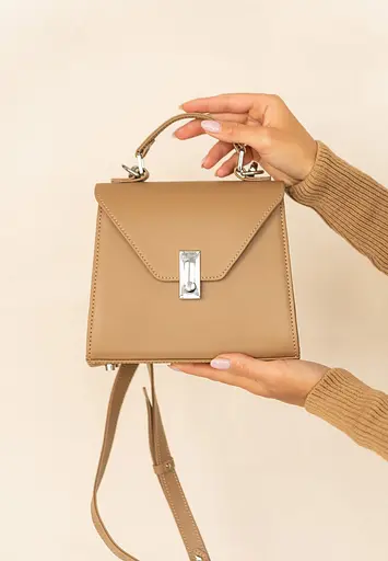 Женская кожаная сумка Futsy Карамель - фото 10