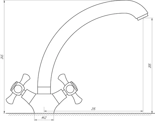 Змішувач для кухні Domino DKF-204-08-Cruize Хром - фото 4