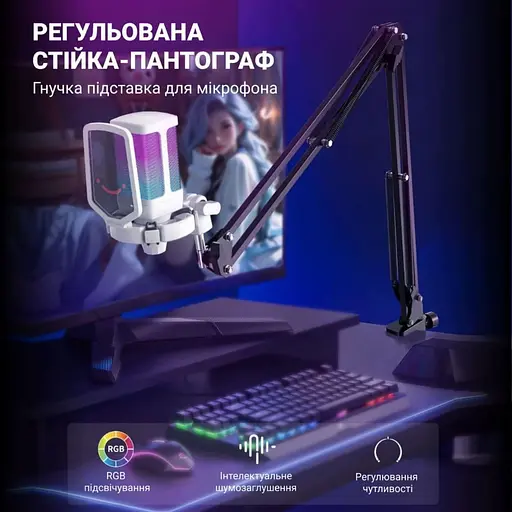 Мікрофон Fifine Q6TW Black/White (Q6TW) - фото 10