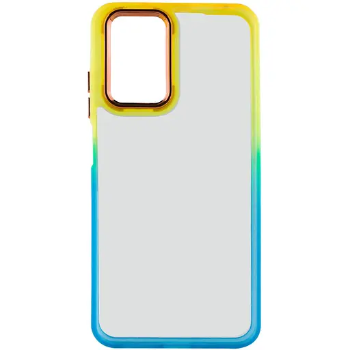 Чохол TPU+PC Fresh sip series для Samsung Galaxy A24 4G Бірюзовий / Помаранчевий - фото 2