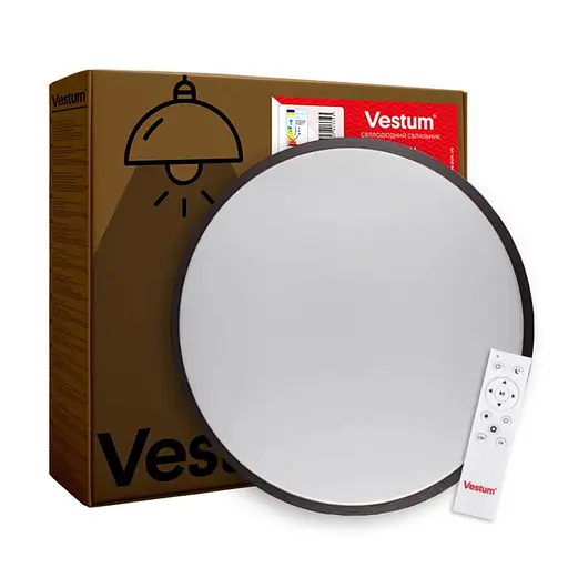Потолочный светильник Vestum Ring матовый с ДК бронзовый 60W 395x60 мм 3000К-6500К - фото 7