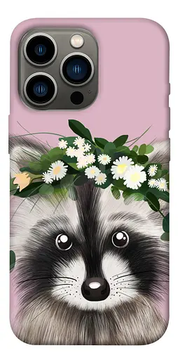 TPU чохол Raccoon in flowers - фото 1
