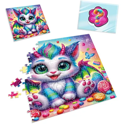 Пазли з сюрпризом Vladi Toys Кольоровий дракончик (VT8030-05) - фото 3