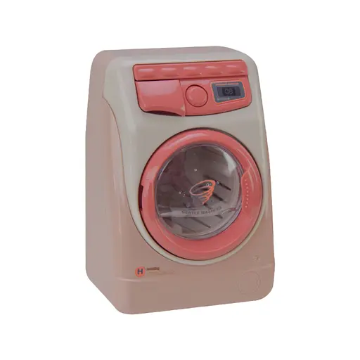 Стиральная машина YH129-3C/3S на батарейках, свет, звук, в коробке (6982005400297) Бежевый - фото 2