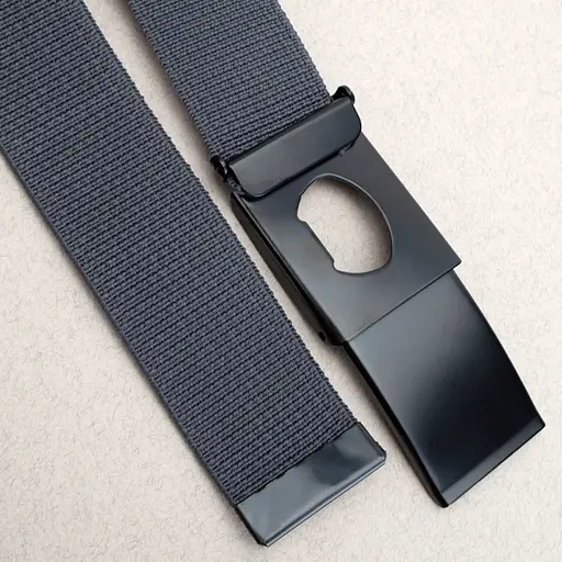 Ремень-резинка мужской на зажиме PS-40023 (115 см) серый плетеный - фото 3