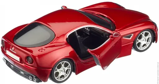 Автомодель - ALFA 8C COMPETIZIONE (2007) (червоний, 1:32) - фото 3