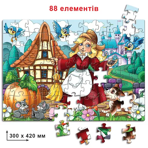 Дитячі пазли Попелюшка 83385, 88 елементів - фото 2