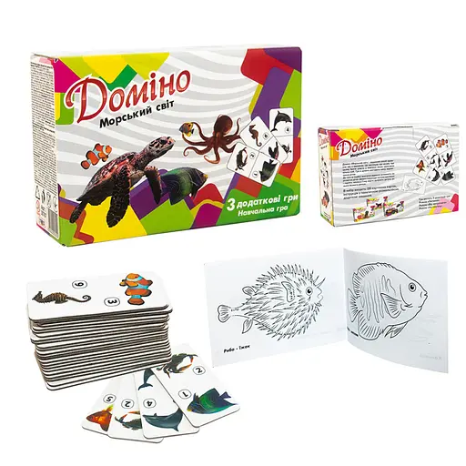 Настільна гра Доміно Морський світ 30767 (укр.) - фото 2
