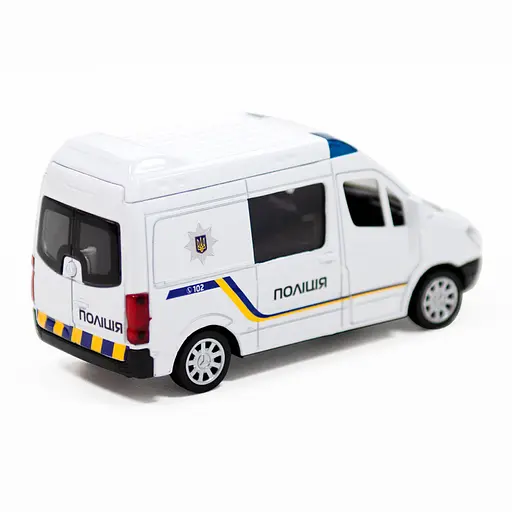 Автомодель детская Полиция MERCEDES-BENZ SPRINTER TechnoDrive 250294 инерционная - фото 6