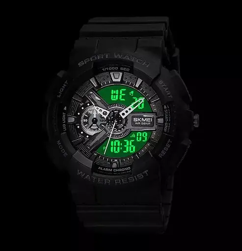 Наручний годинник Skmei 1689 Black, 1689BK (18364) - фото 3