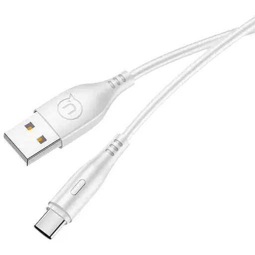 Кабель для зарядки USB-недорогая Usams US-SJ267 U18 Type-C 1 м белый - фото 1