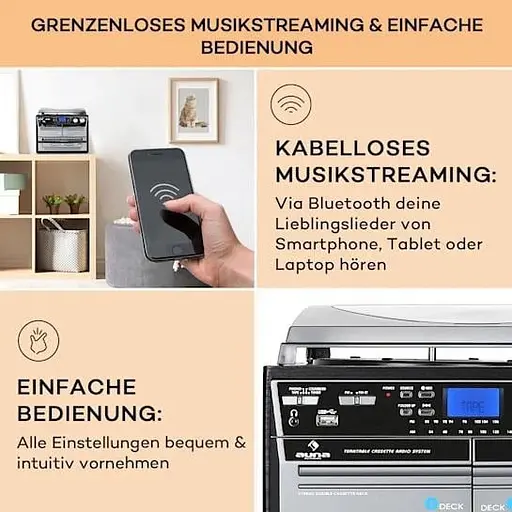 Проигрыватель винила Auna TC-386 (10000109) - фото 6