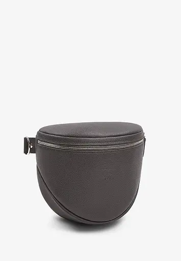 Шкіряна сумка поясна-кроссбоді Vacation графіт флотар - фото 3