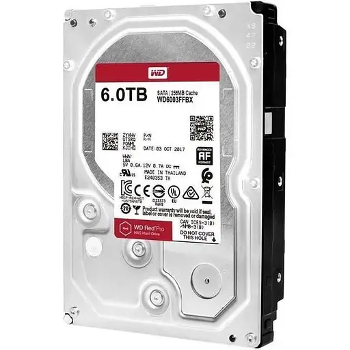 Жесткий диск Western Digital Pro NAS 7200rpm 256MB 3.5" 6TB SATAIII (WD6003FFBX) - фото 2