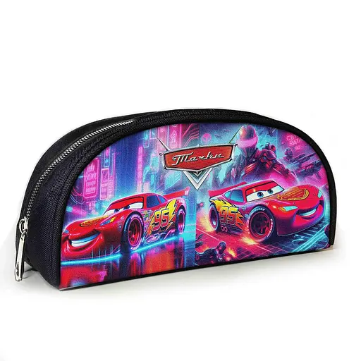 Пенал шкільний з принтом Тачки Блискавка МакКвін 23х10х8 см дитячий для дівчинки, хлопчика (3937)